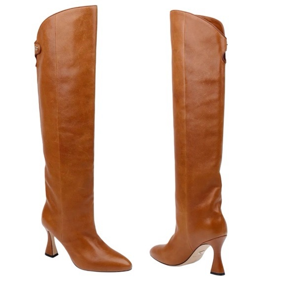Dee Ocleppo Shoes - DEE OCLEPPO Ojai Knee High Boot‎ In Cognac Leather Tan Knee-High Women's Boots
